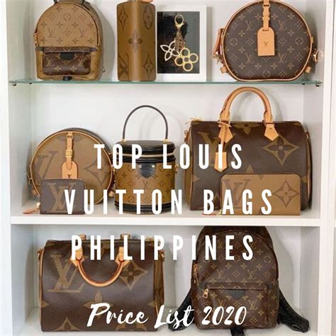 original louis vuitton bag price philippines|louis vuitton bag price list.